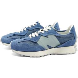 New Balance Unisex 327 in Blau/Grün, Suede/Mesh, Größe