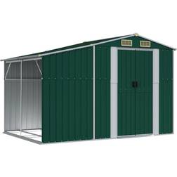 vidaXL Abri de Jardin Vert 277x192.5x179 cm Acier Galvanisé (Surface du bâtiment )