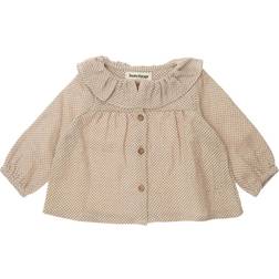 Tocoto Vintage Baby Polka Dot Blouse - Blus Brown