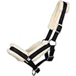 QHP Fur Lined Foal Headcollar Pony Foal - Black