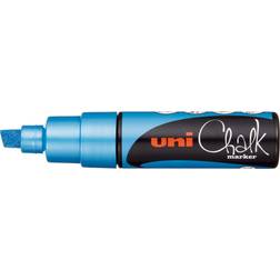 Uni Chalk Marker Metallic Blue 8mm