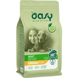 Oasy Dog Adult Medium Pollo - 12 kg Crocchette Monoproteiche Cane 12kg