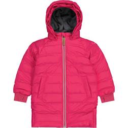 Mikk-Line PU Puffer Long Jacket - Fuchsia Red (15000)