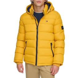 Tommy Hilfiger Men's Legacy Hooded Puffer Jacket, Yellow