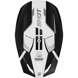 Shot FURIOUS BOLT MX-Helm glanz schwarz-weiss