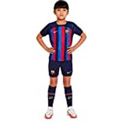 Nike F.C. Barcelona 2022/23 Home Younger Kids' Football Kit Blue