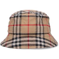Burberry Archive Beige Check Bucket Hat - Beige