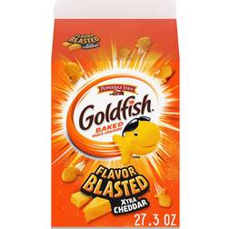 Goldfish Flavor Blasted Xtra Cheddar Cheese Crackers Carton 27.3oz