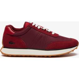 Lacoste Men's L-Spin Leather and Textile Sneakers Red