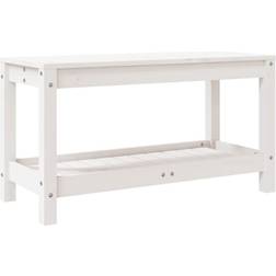 vidaXL 82,5x35x45 massivt Havebænk