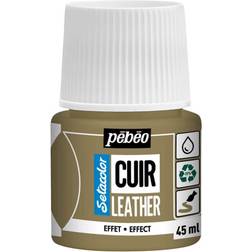 Pebeo Setacolor Cuir Leather Paint Metal Gold 45ml