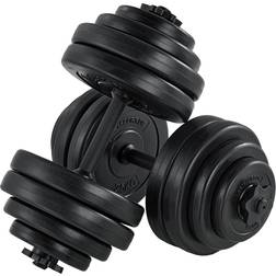 ArtSport Artsport 2er Hantelset 30kg Kurzhantel Set mit 2 Kurzhanteln, 16 Gewichte – Rutschfeste Griffe