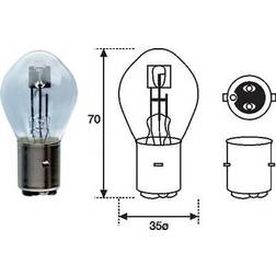 Magneti Marelli Fjernlys S2 12V 35/35W BA20d