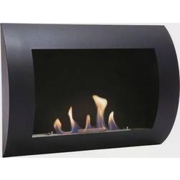ScandiFlames Ocean Black Bio Wall Fireplace Black