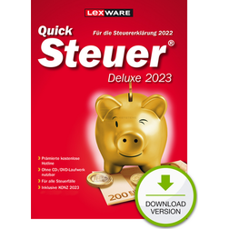 Lexware QuickSteuer Deluxe 2023 Vollversion ESD (Steuerjahr 2022) (Download)