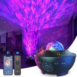 Mexllex Galaxy Projector Black Table Lamp 10.7cm