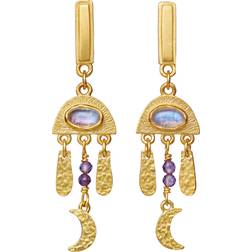 Maanesten Gemma Earrings - Gold/Moonstone