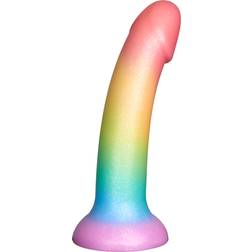 Baseks Silikone Dildo, Colour-Mix 18 cm