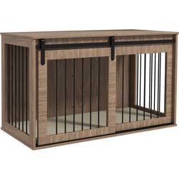 Pawhut Dog Crate with Removable Cushion for XL Dogs