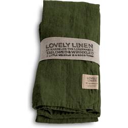 Lovely Linen Napkins Stofserviet Grøn (45x45cm)