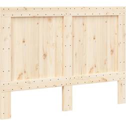 vidaXL Solid Pine Natural Sengegavl 140cm