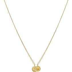 Maanesten The Moon Nest Friendship Necklace - Gold/Pink/Transparent