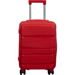 Borg Living Lättvikts Kabinväska Waves Röd Hardcase