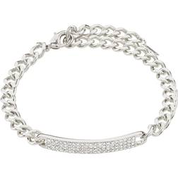 Pilgrim Heat Chain Bracelet - Silver/Transparent