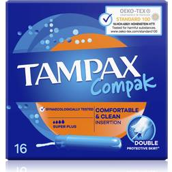 Tampax Compak Super Plus Tamponger med Applikator 16 St