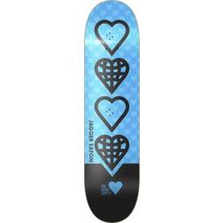 Heart Supply Skateboard Deck Jagger Eaton Pro World Neon Blue/Black 8.25"
