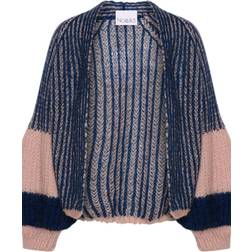 Noella Liana Knit Cardigan Rose/Navy