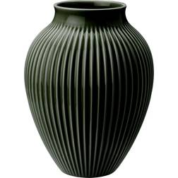 Knabstrup Keramik Fluted Dark Green Vas 27cm