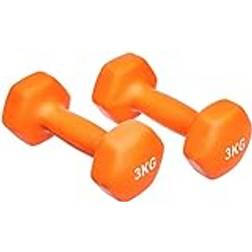 Amazon Basics Neoprene Dumbbell Pair, 6kgs 2 x 3kgs