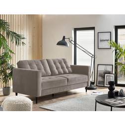 Furniturebox Jaycee Light Grey Sofa 200cm 3 Seater