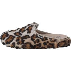 Scholl Maddy Leopard Sandalias y Pantuflas - Beige/Marrón