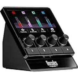 Hercules Stream 100, Intuitive audio controller to manage livestreams in real time, Up to 8 tracks, LCD Screen, high resolution encoders, 4 actions buttons and customizable interface