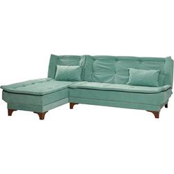 Hanah Home Hjørnesofa Højre Maisy Grå Sofa 4 personers