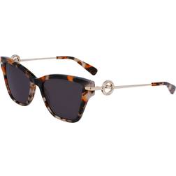 Longchamp LO737S 239 52 Sköldpaddemönstradeshell
