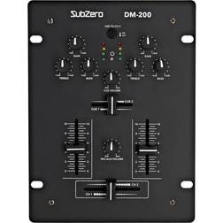 SubZero DM-200 Mixer per DJ a 2 Canali con USB