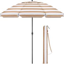 Christow 2m Portable Tilting Beach Parasol with UV