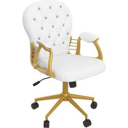 Vinsetto with Diamond Cream Office Chair