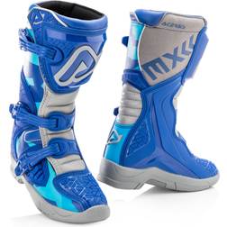 Acerbis X-Team Kids Motocross Boots, grey-blue Child