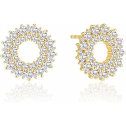 Sif Jakobs Livigno Earrings - Gold/Transparent