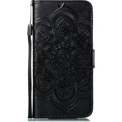 MAULUND Apple iPhone 11 Læder Flip Mandala Mønster Sort