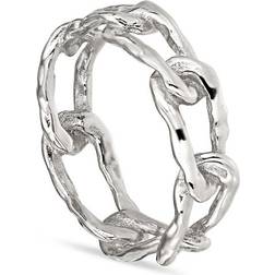 Jane Kønig Medium Space Link Ring - Silver