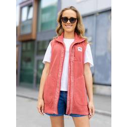 Kari Traa Sanne Pile Vest Long, fleeceväst, dam cedar