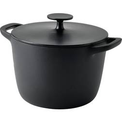 IKEA VARDAGEN lock, emaljerat gjutjärn med lock 5 L 22 cm