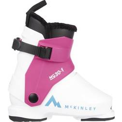 McKinley Unisex Kids Mg30 Ski Shoes WHITE/PINK