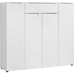 Mailand 24 White High Gloss Lagerschrank 135x120cm