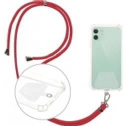 OEM UNIVERSAL PHONE NECK/SHOULDER LANYARD, RED/RED